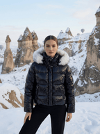 1088 Kısa Şişme Parlak Mont - Desfita