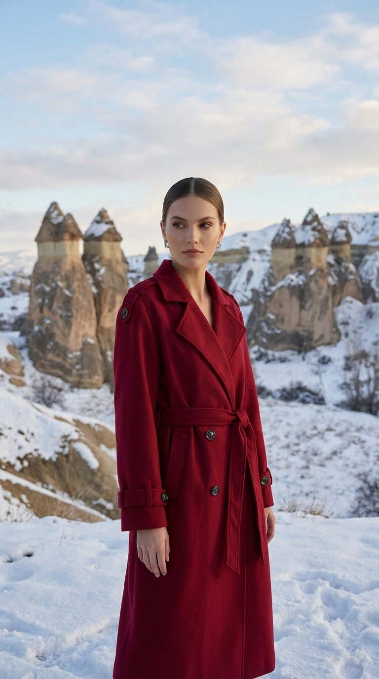 2034 Uzun Kaşe Kaban Ürün ikincil görseli