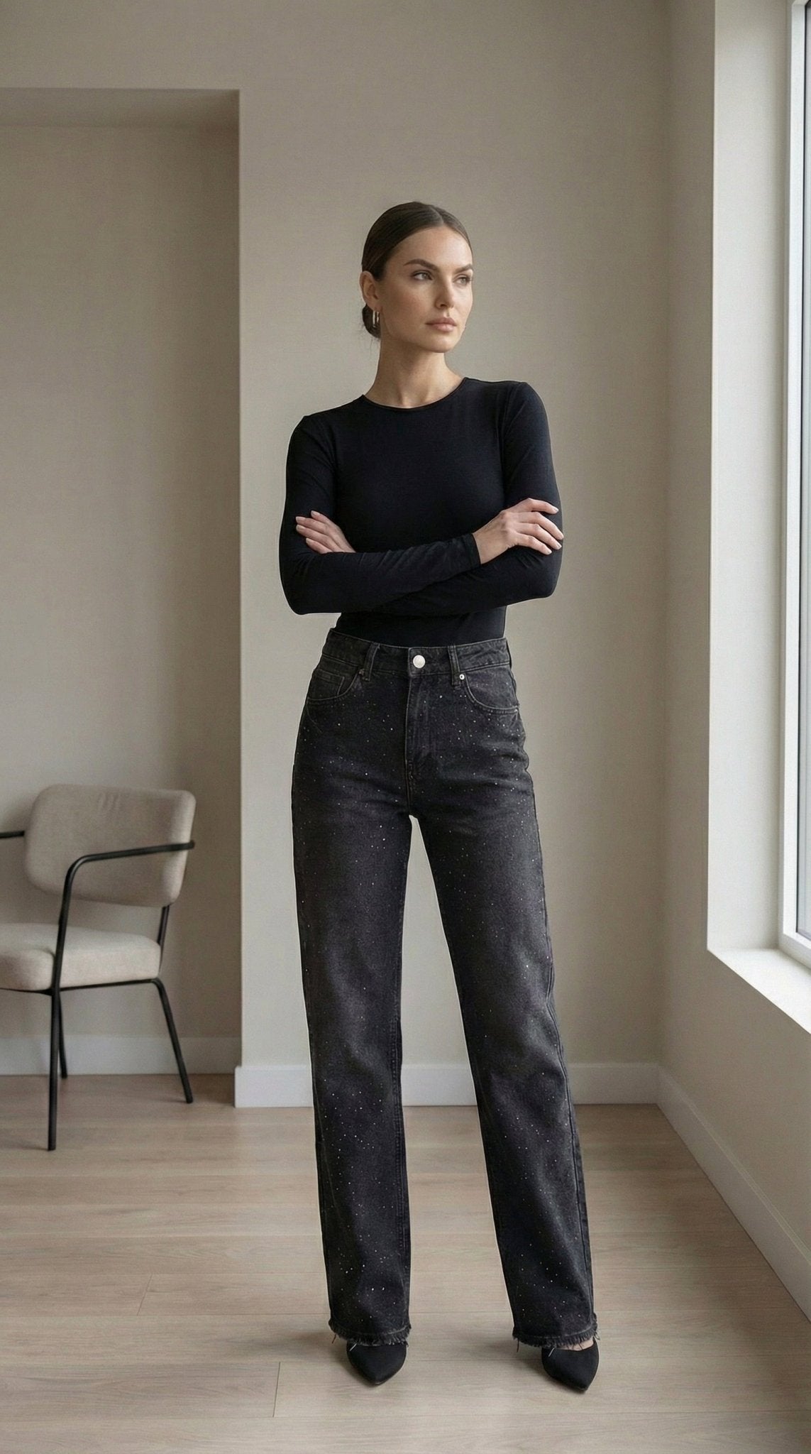 2481 Taşlı Pantalon - Desfita