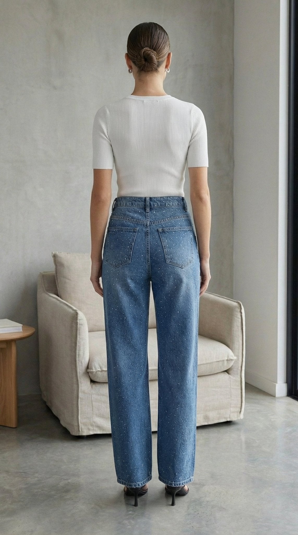 2573 Taşlı Pantalon - Desfita