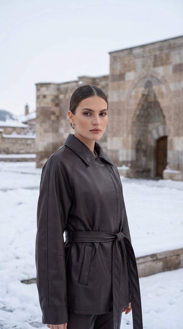 3175 Kemerli Deri Mont Ürün ikincil görseli