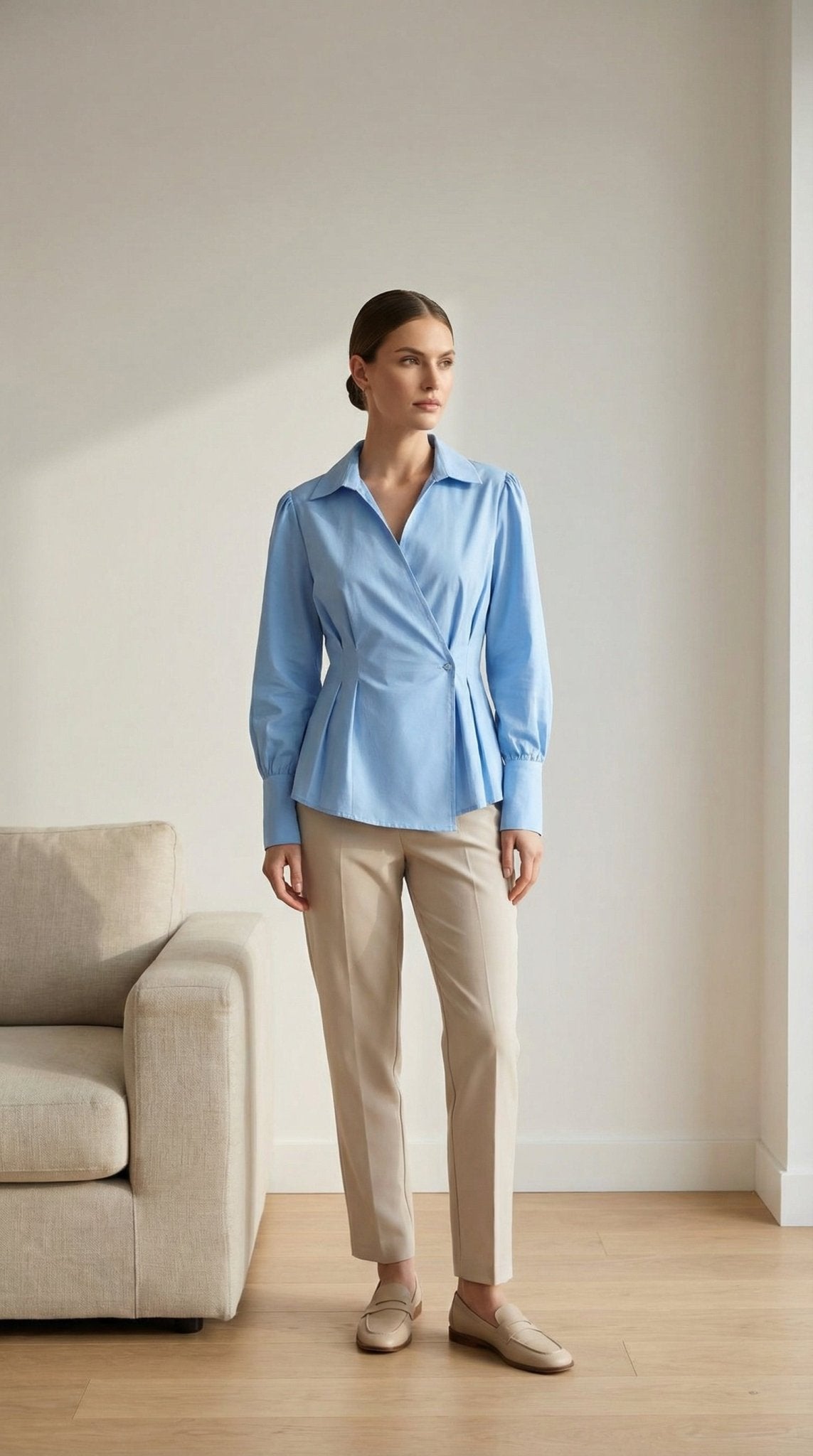 328 Balon Kol Gömlek Ürün ikincil görseli