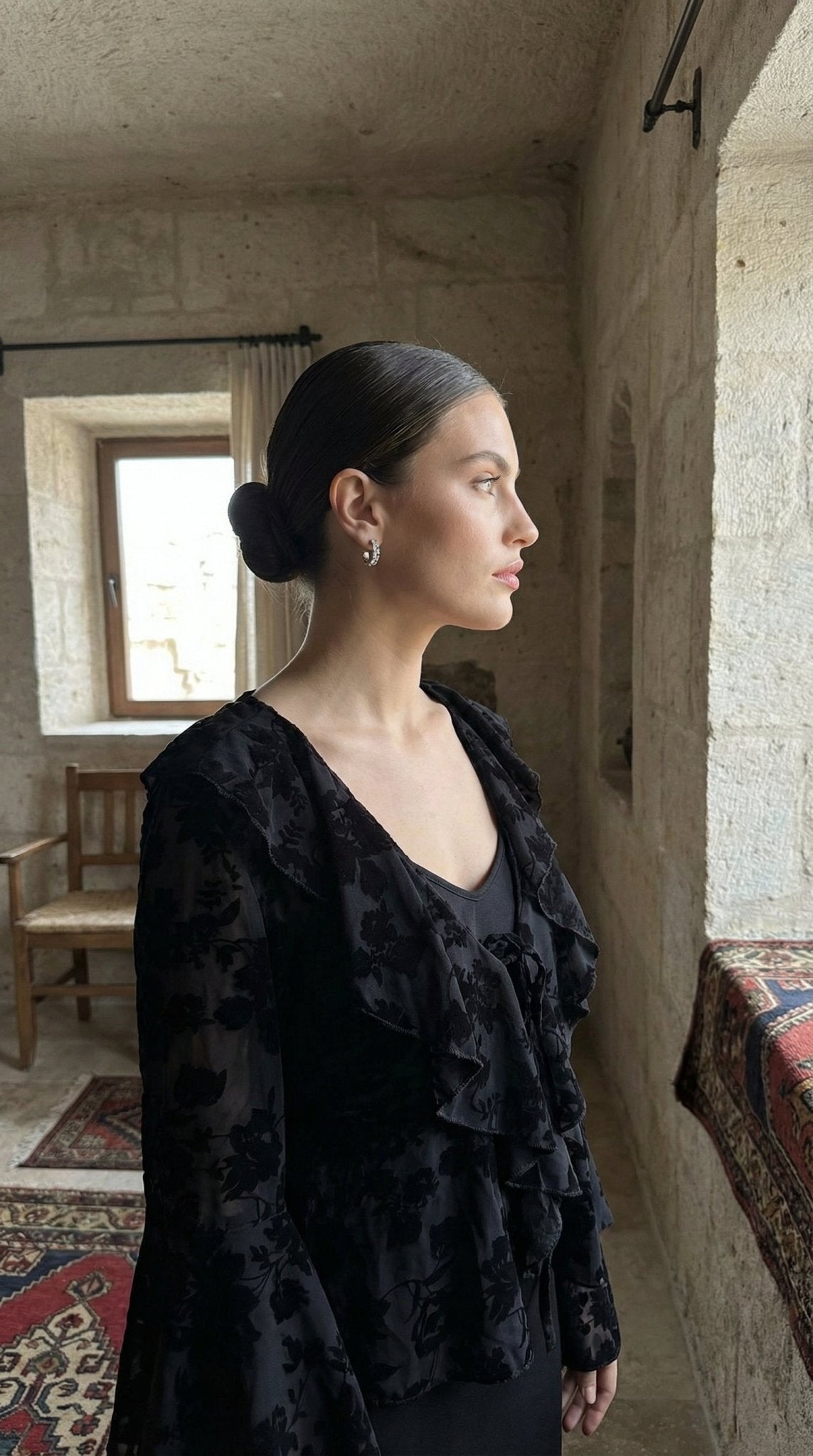 3868 Transparan Bluz - Desfita