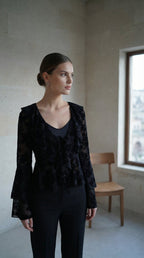 3868 Transparan Bluz - Desfita