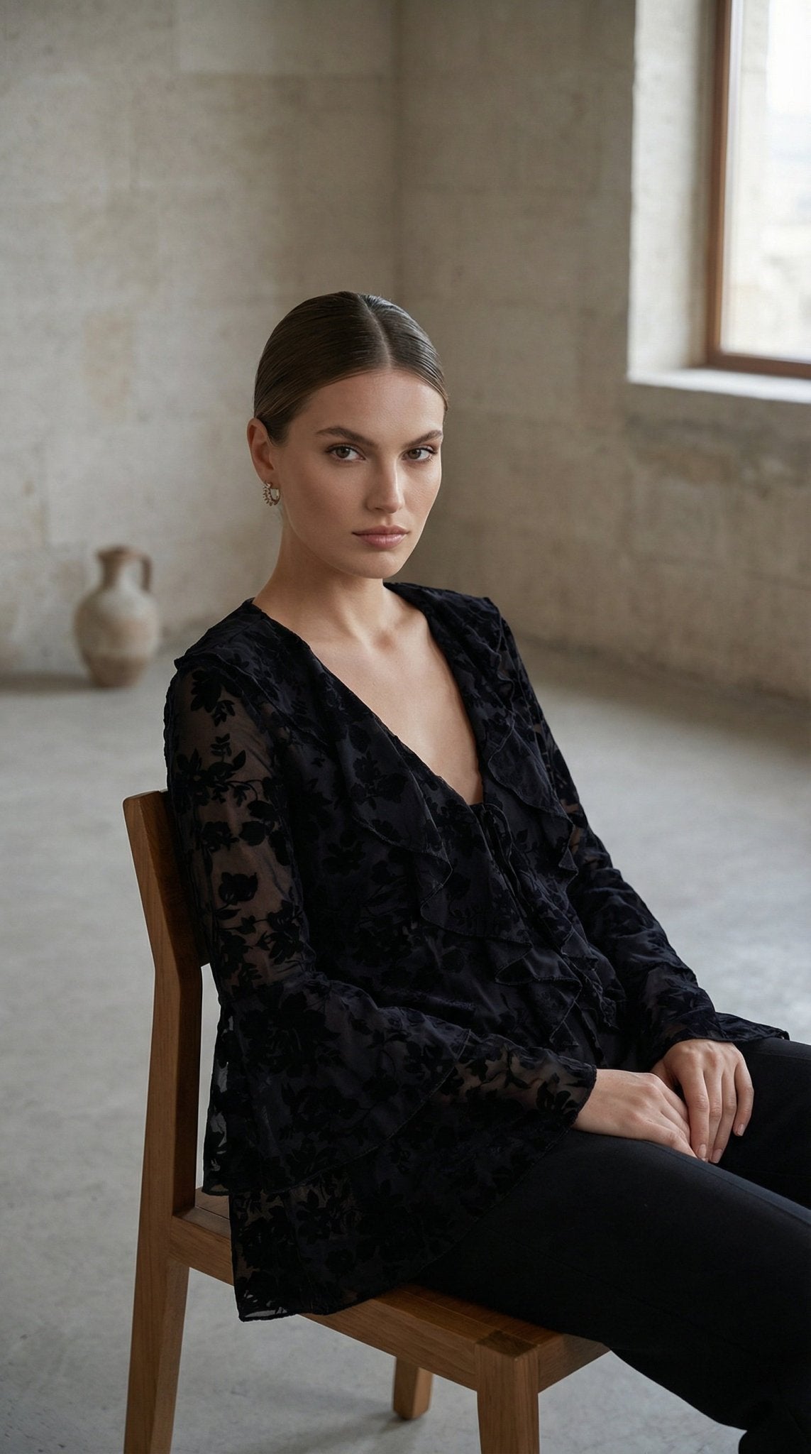 3868 Transparan Bluz Ürün ikincil görseli