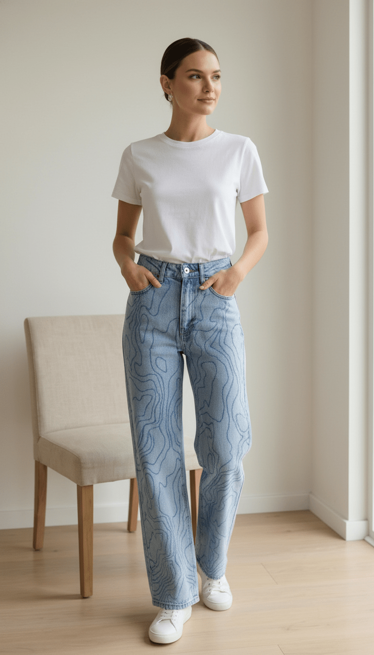 4153 Taşlı Pantalon - Desfita