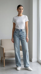 4165 Kurdale Detaylı Pantalon - Desfita