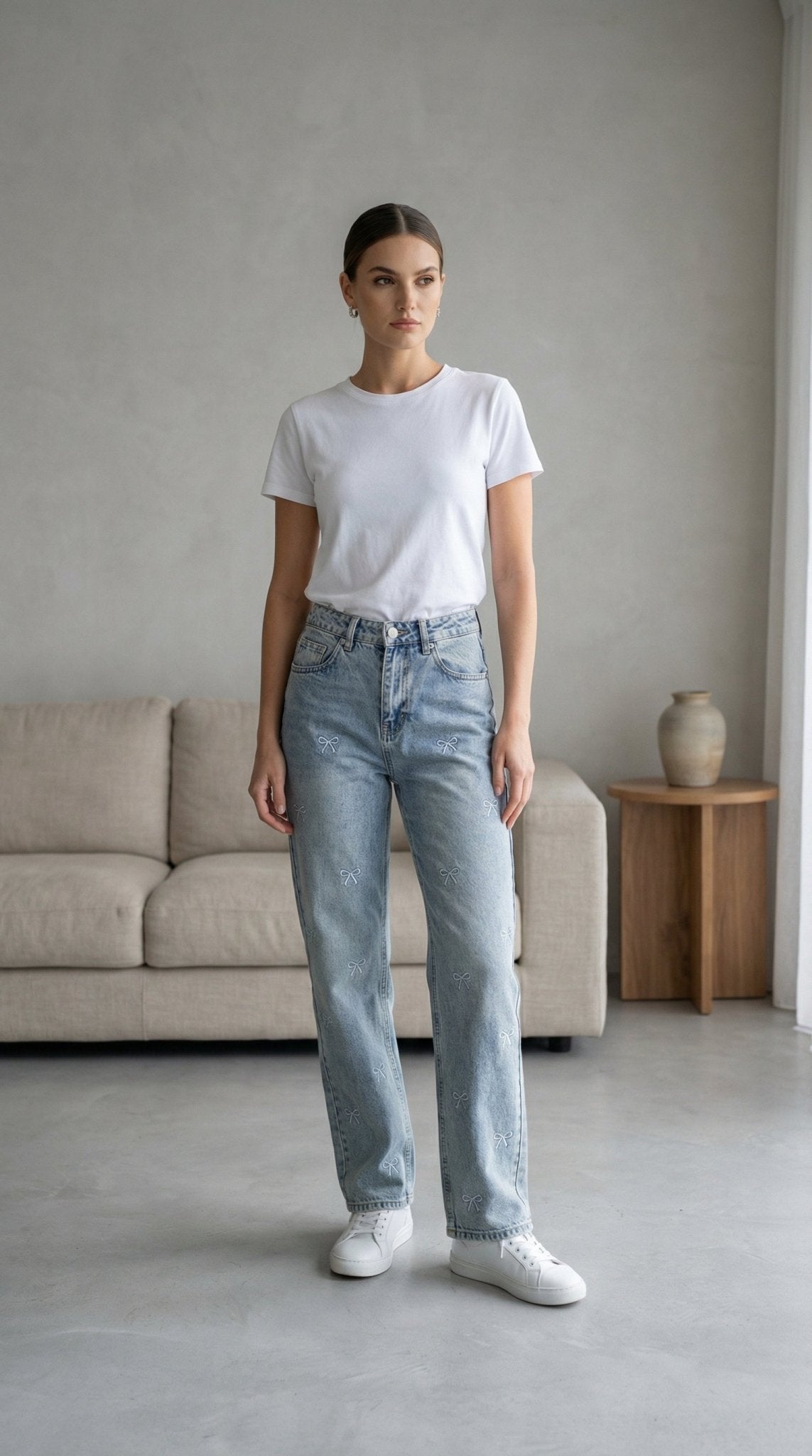 4165 Kurdale Detaylı Pantalon Ürün ikincil görseli