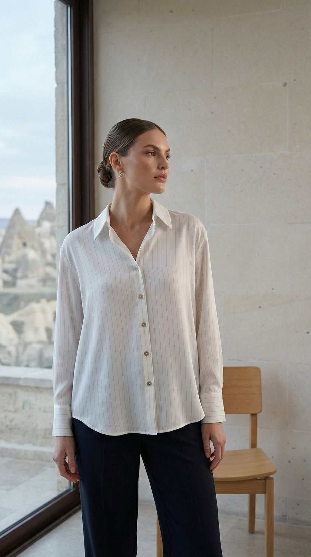 4520 Çizgili Gömlek - Desfita