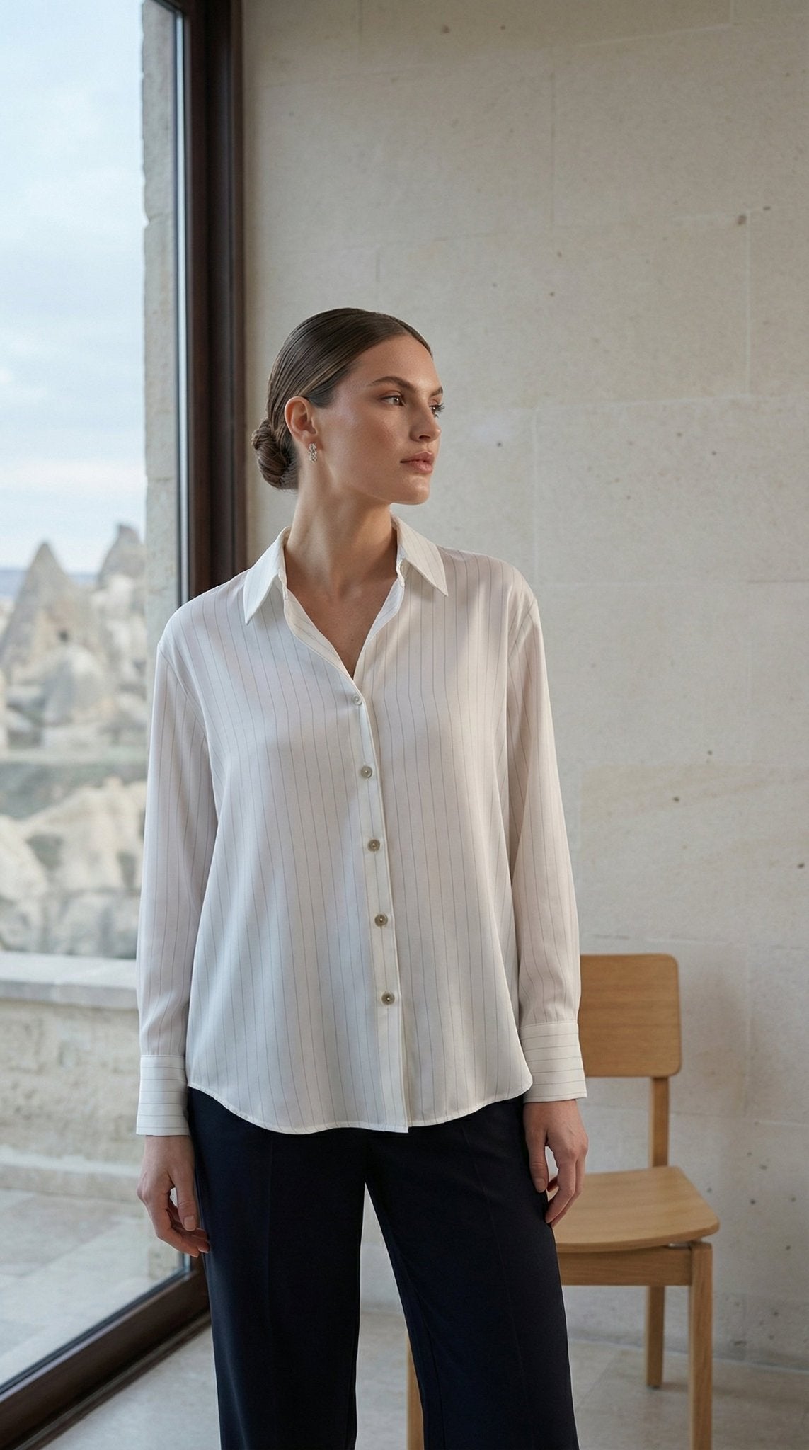 4520 Çizgili Gömlek - Desfita