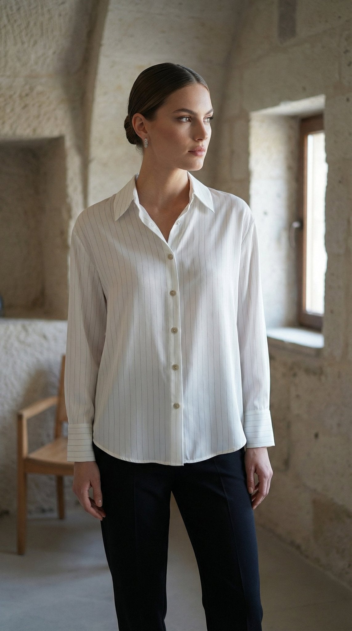 4520 Çizgili Gömlek - Desfita