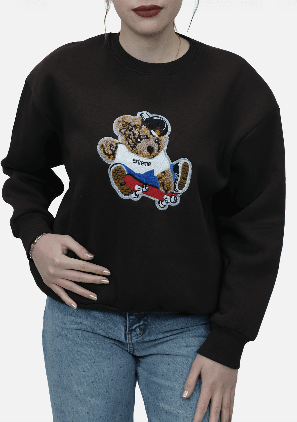 Ayıcık Nakışlı Sweat 6864 - Desfita