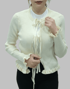 Bağlamalı Triko Hırka | 20026 - Desfita