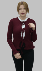 Bağlamalı Triko Hırka | 20026 - Desfita