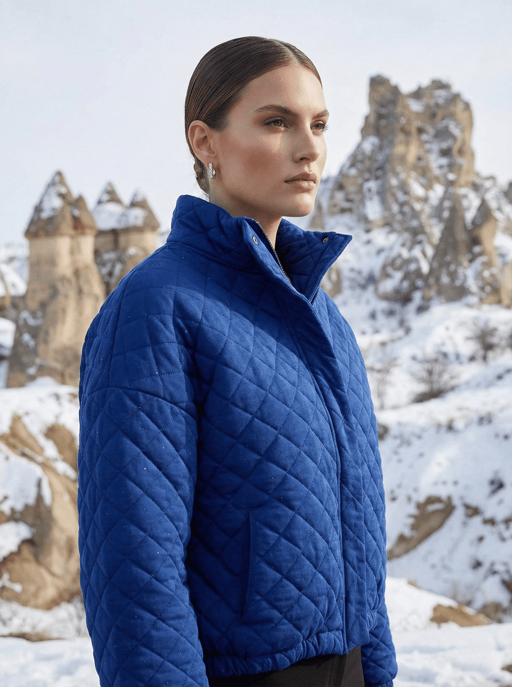 Baklava Desenli Ceket - Desfita