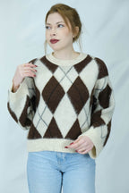 Baklava desenli triko kazak 1665 - Desfita