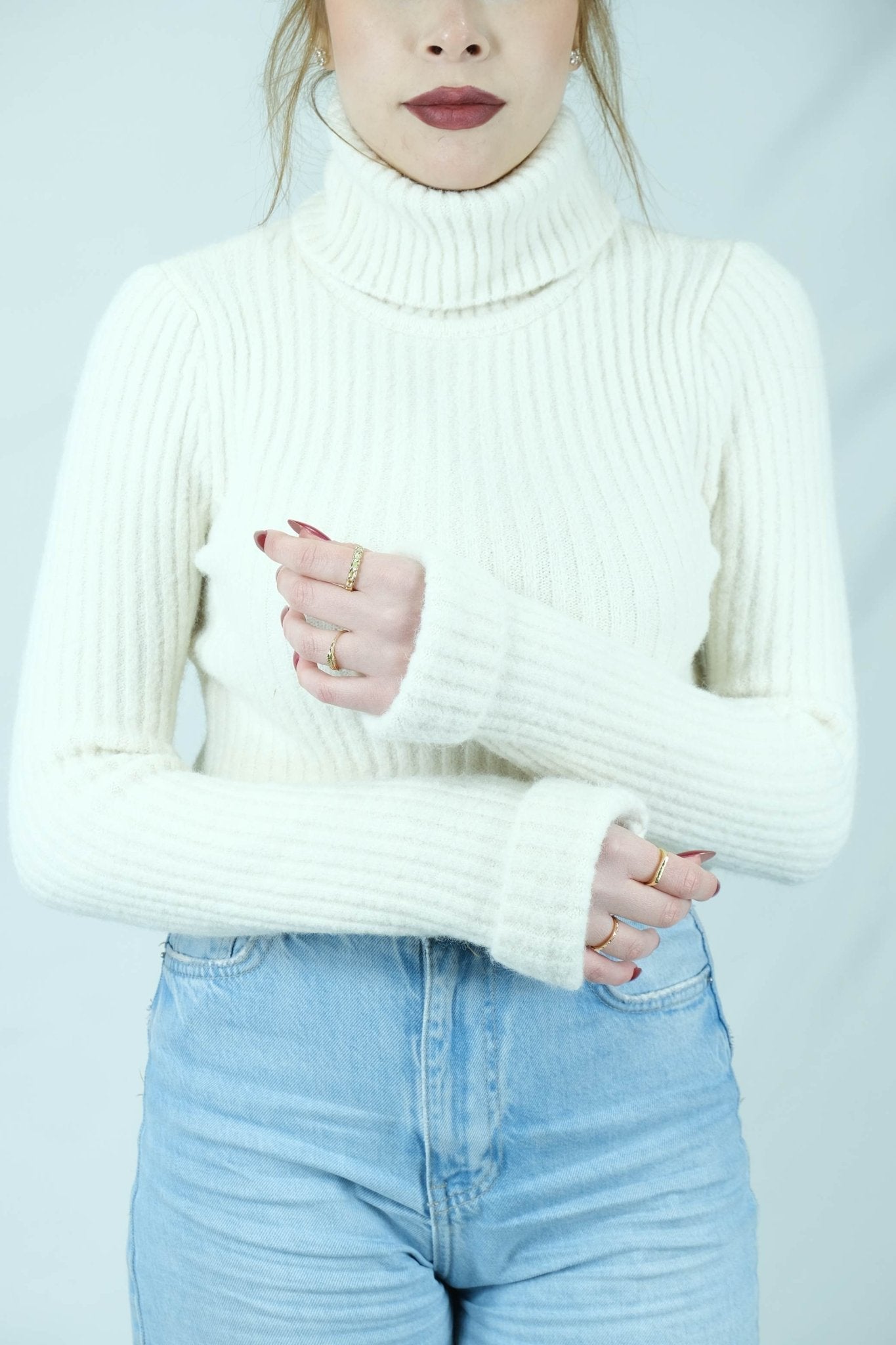 Balıkçı yaka fitilli kazak 1650 - Desfita