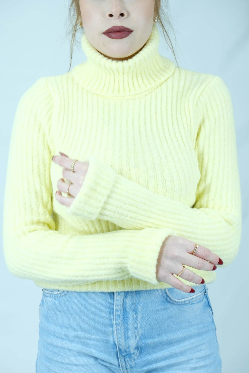 Balıkçı yaka fitilli kazak 1650 - Desfita