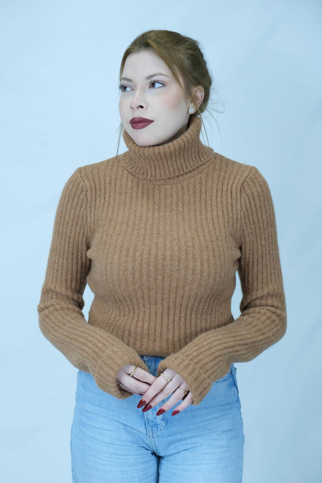 Balıkçı yaka fitilli kazak 1650 - Desfita