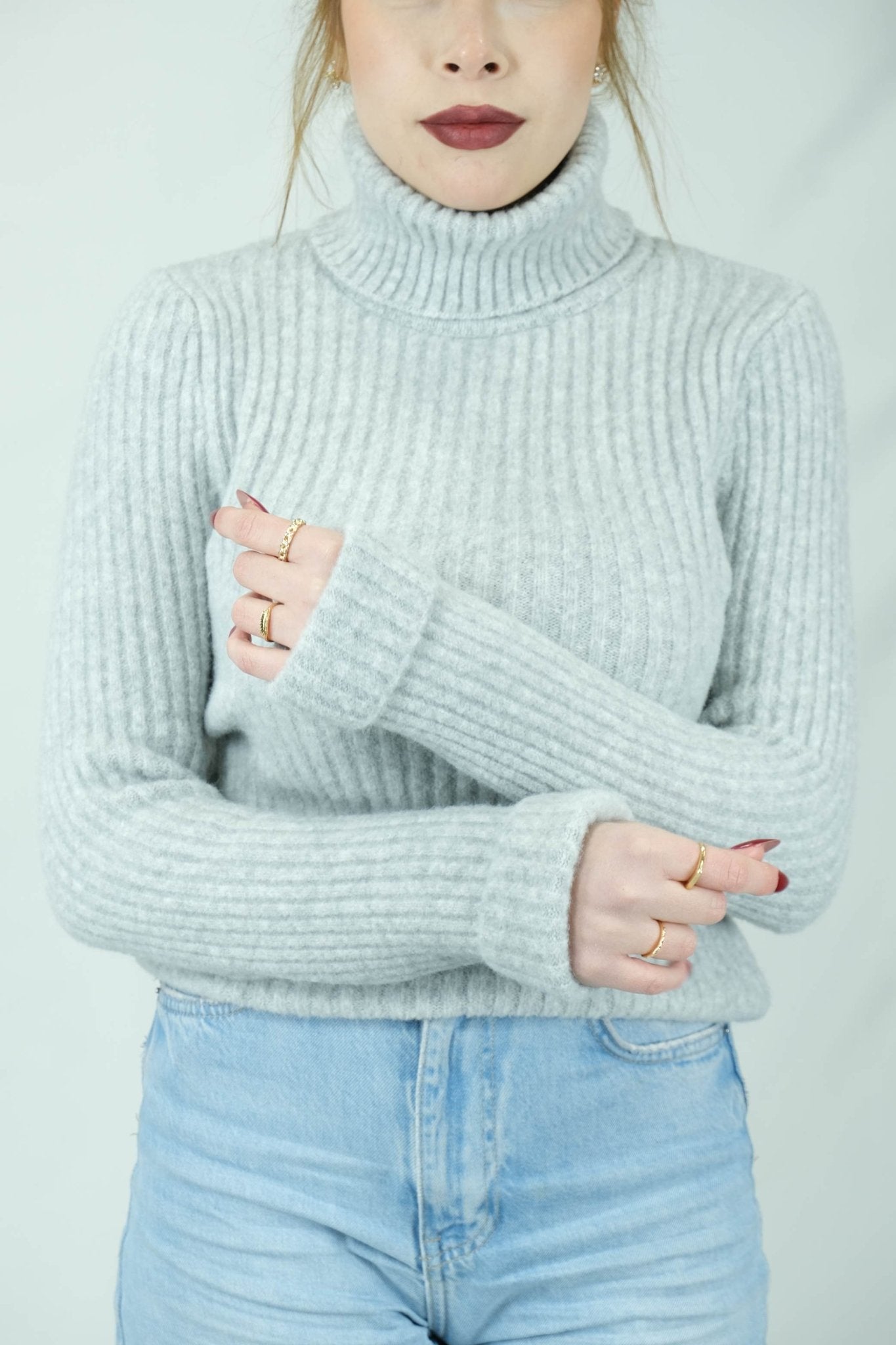 Balıkçı yaka fitilli kazak 1650 - Desfita