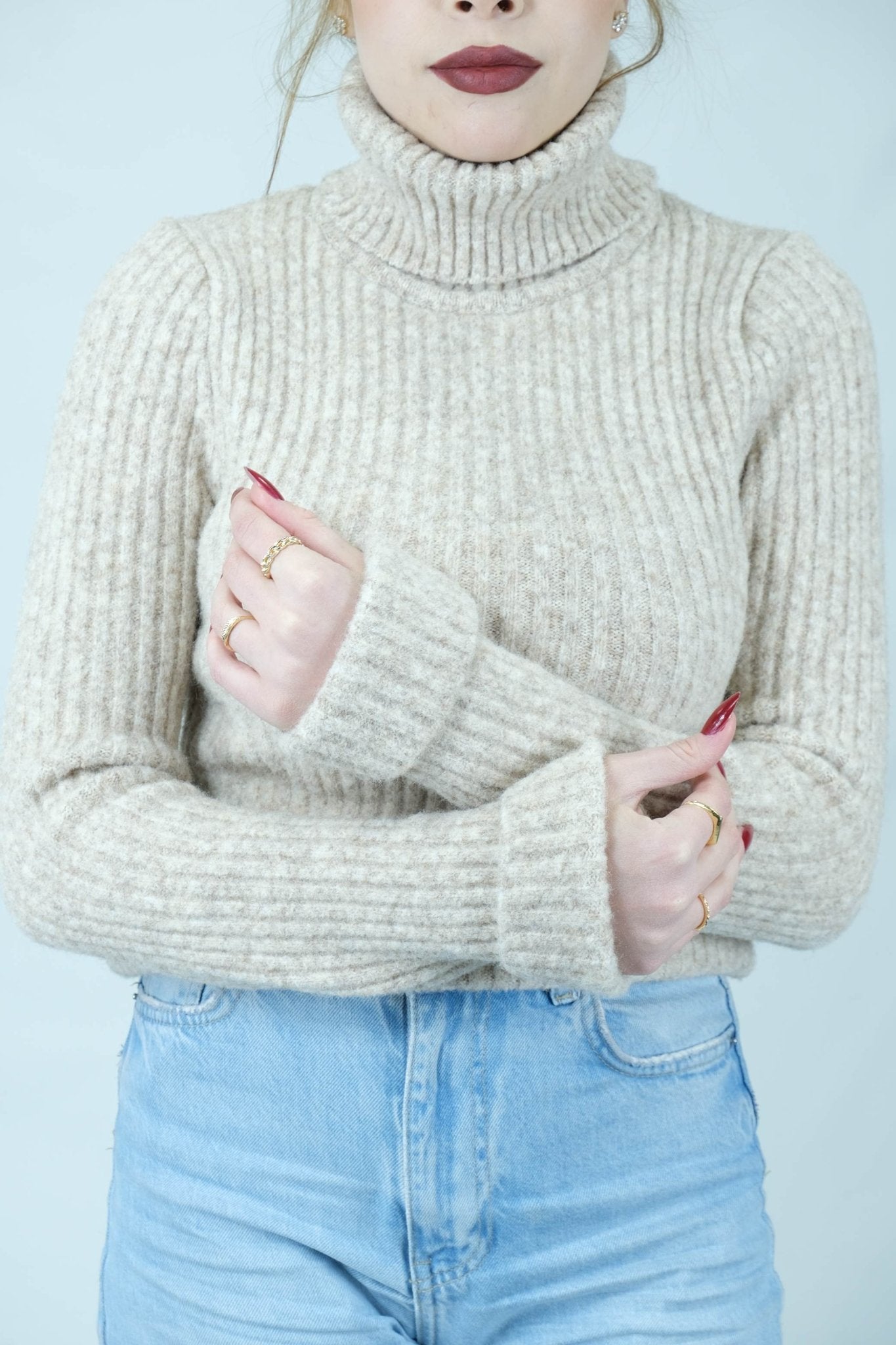 Balıkçı yaka fitilli kazak 1650 - Desfita