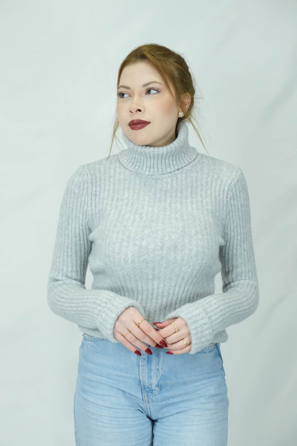 Balıkçı yaka fitilli kazak 1650 - Desfita