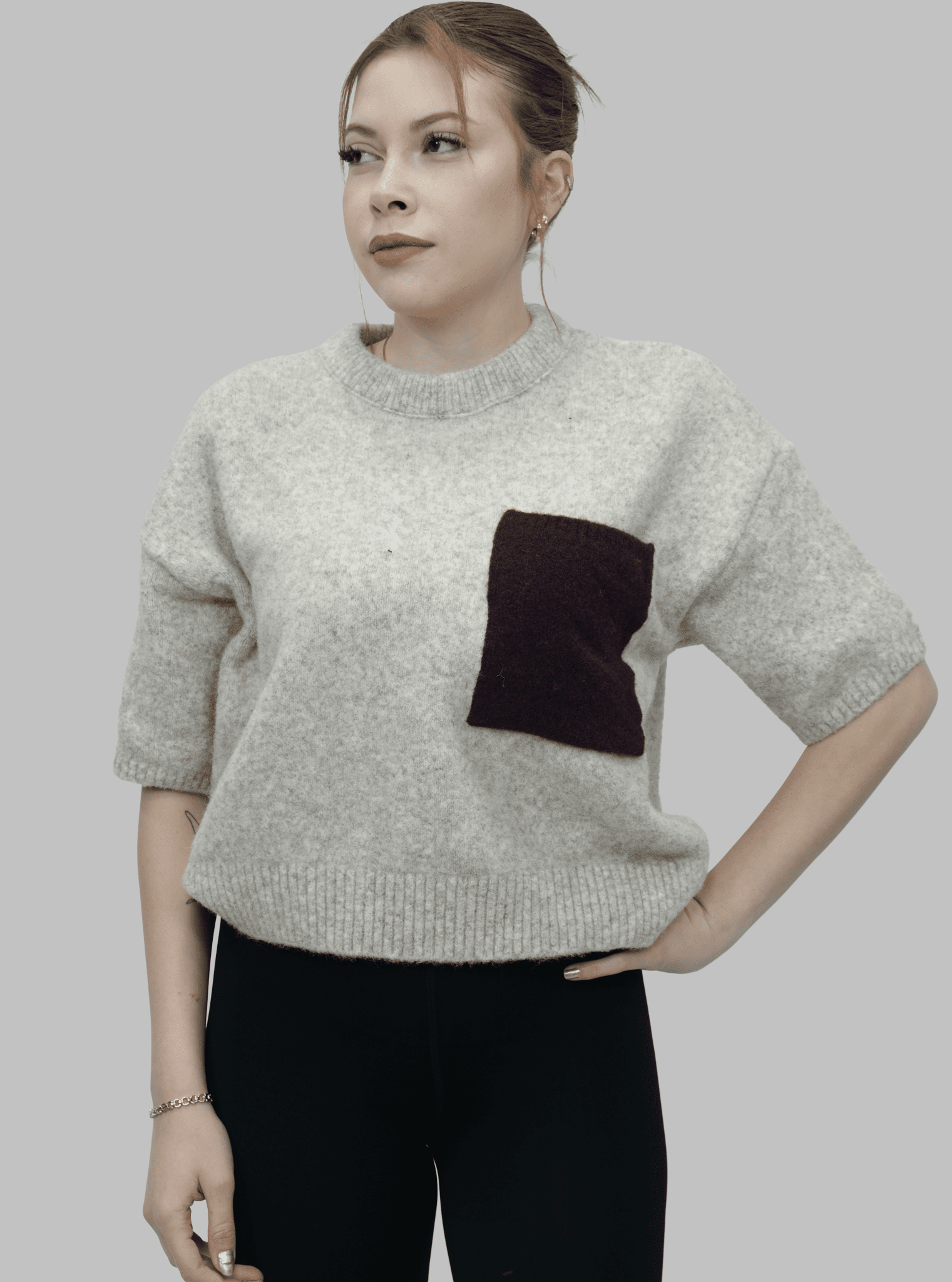 Cep Detaylı Kazak | 20026 - Desfita