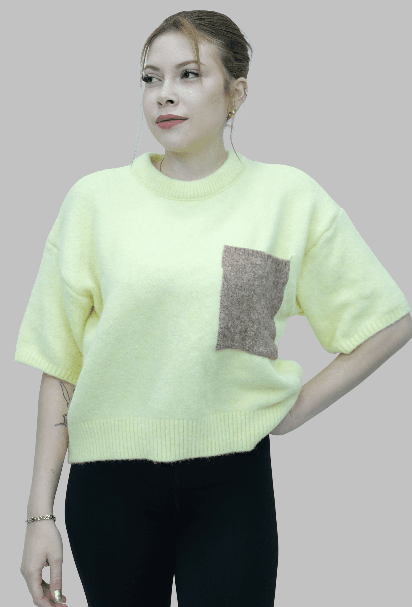 Cep Detaylı Kazak | 20026 - Desfita