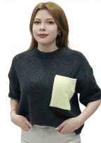 Cep Detaylı Triko Kazak 20026 - Desfita