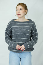 Çizgili kayık yaka kazak 1663 - Desfita