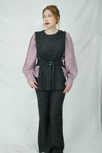 çizgili yelek ve pantolon takımı 281 - Desfita