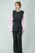 çizgili yelek ve pantolon takımı 281 - Desfita