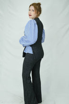 çizgili yelek ve pantolon takımı 281 - Desfita