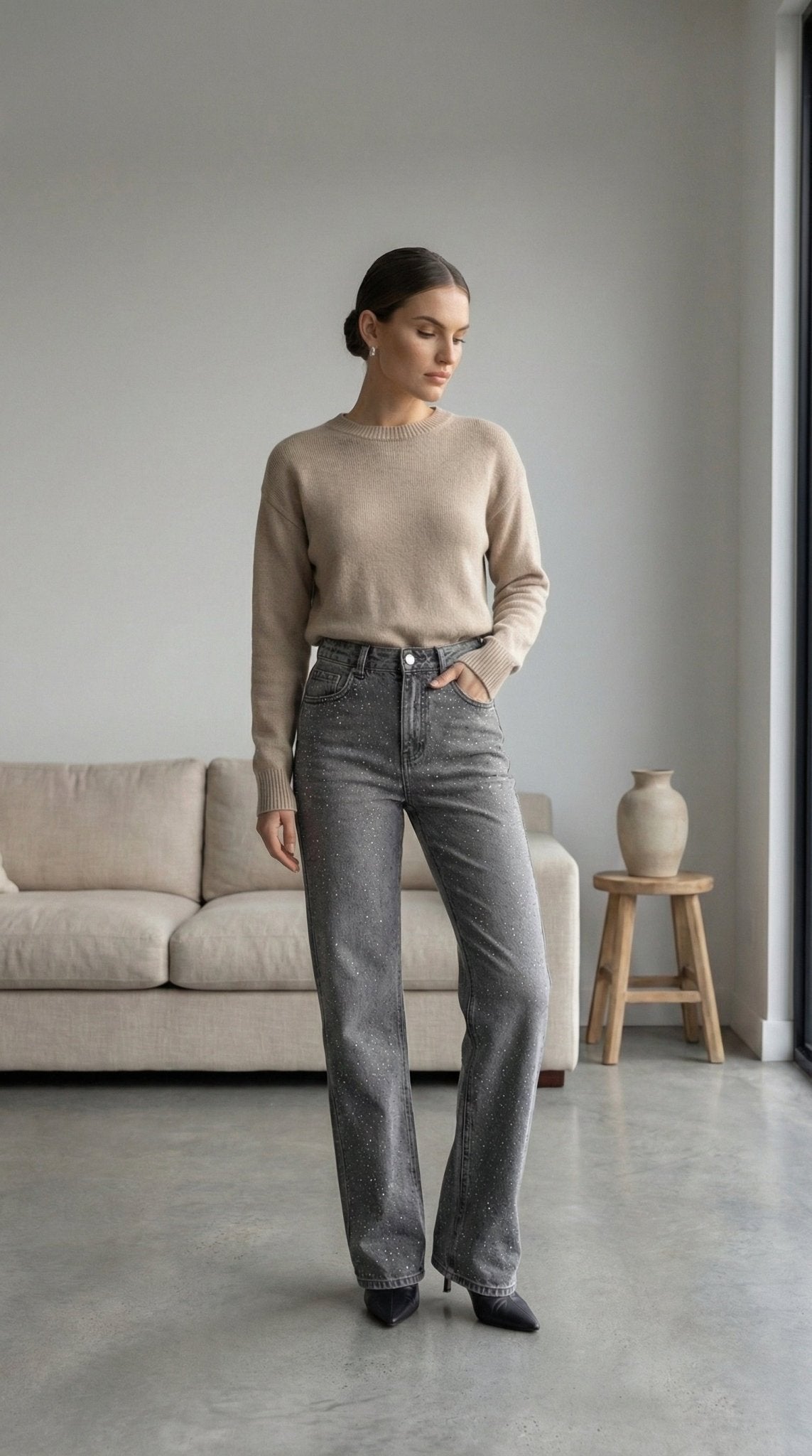 D - 251 Taşlı Pantalon - Desfita