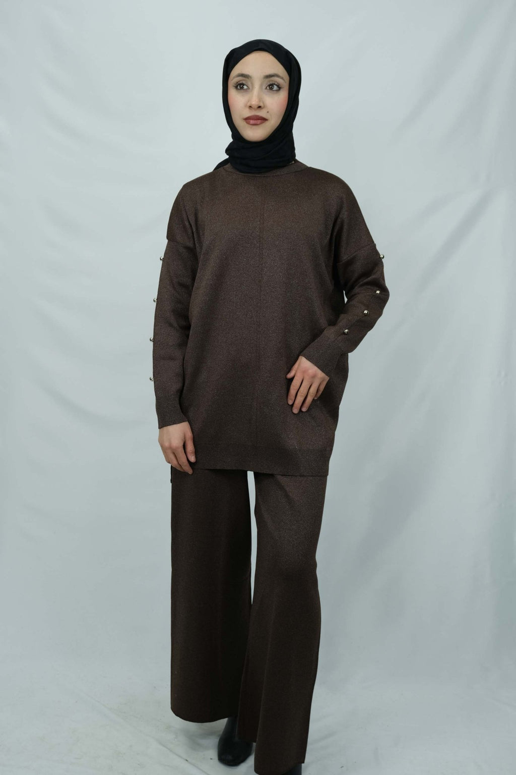 detaylı triko takım 4005 - Desfita