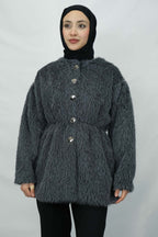 Düğme Detaylı Buklet Ceket 8929 - Desfita