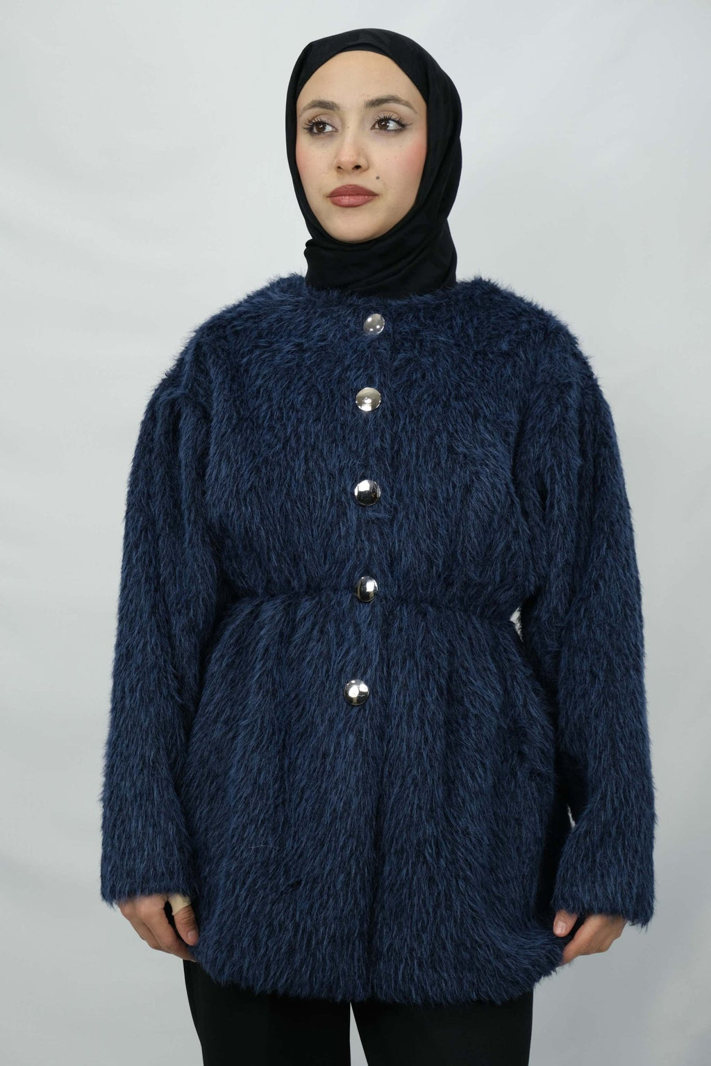 Düğme Detaylı Buklet Ceket 8929 - Desfita