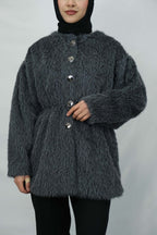 Düğme Detaylı Buklet Ceket 8929 - Desfita