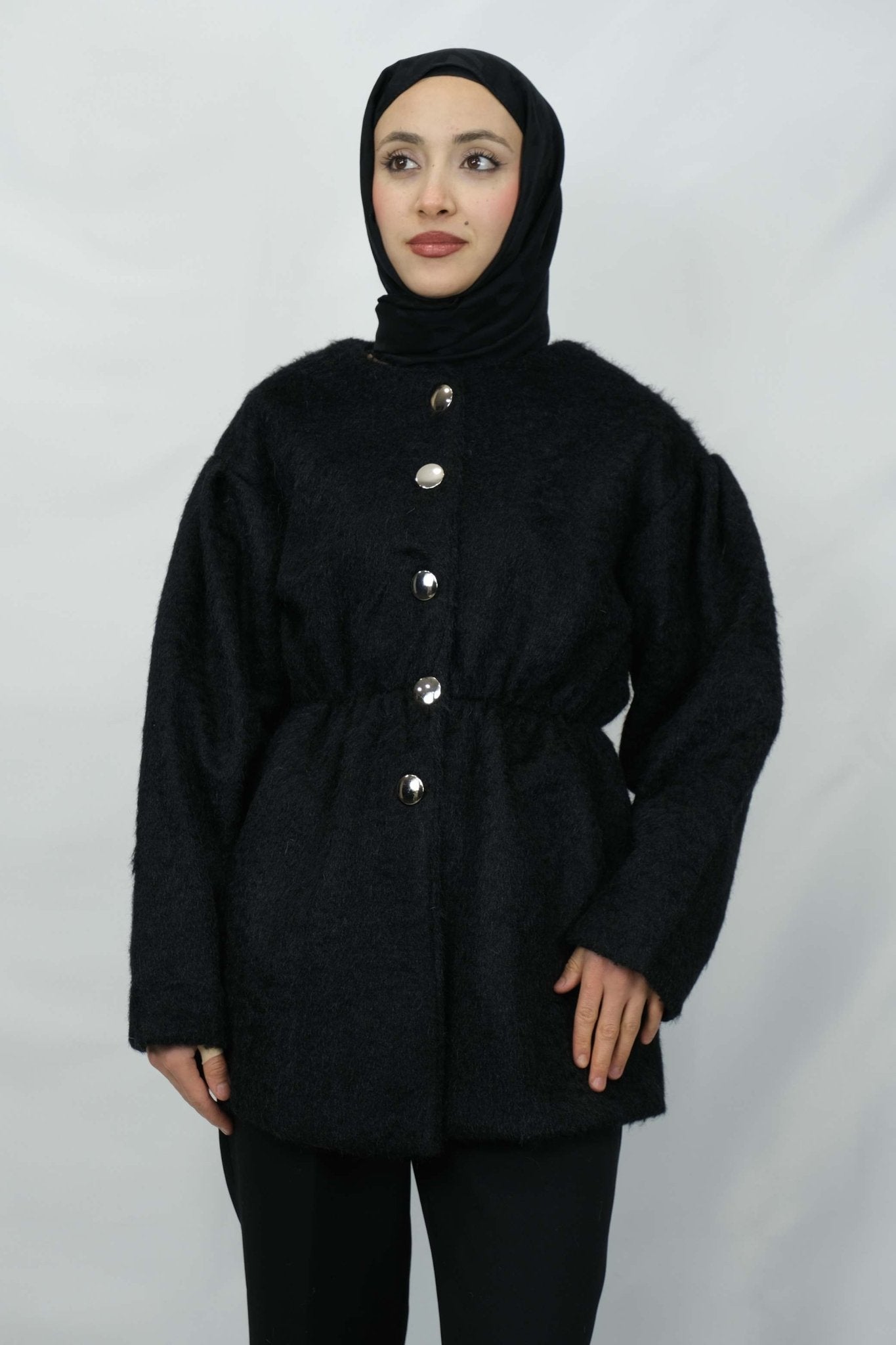 Düğme Detaylı Buklet Ceket 8929 - Desfita Ürün ana görseli