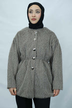 Düğme Detaylı Buklet Ceket 8929 - Desfita