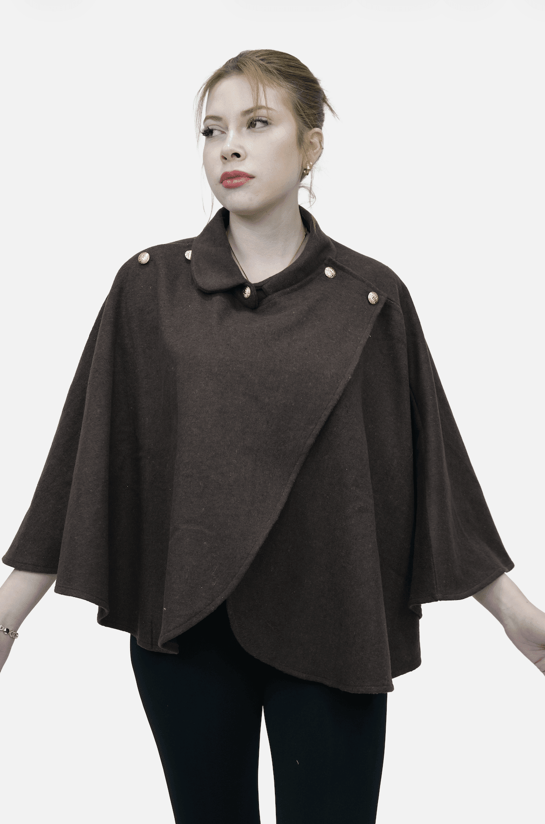 Düğmeli Panço 13117 - Desfita