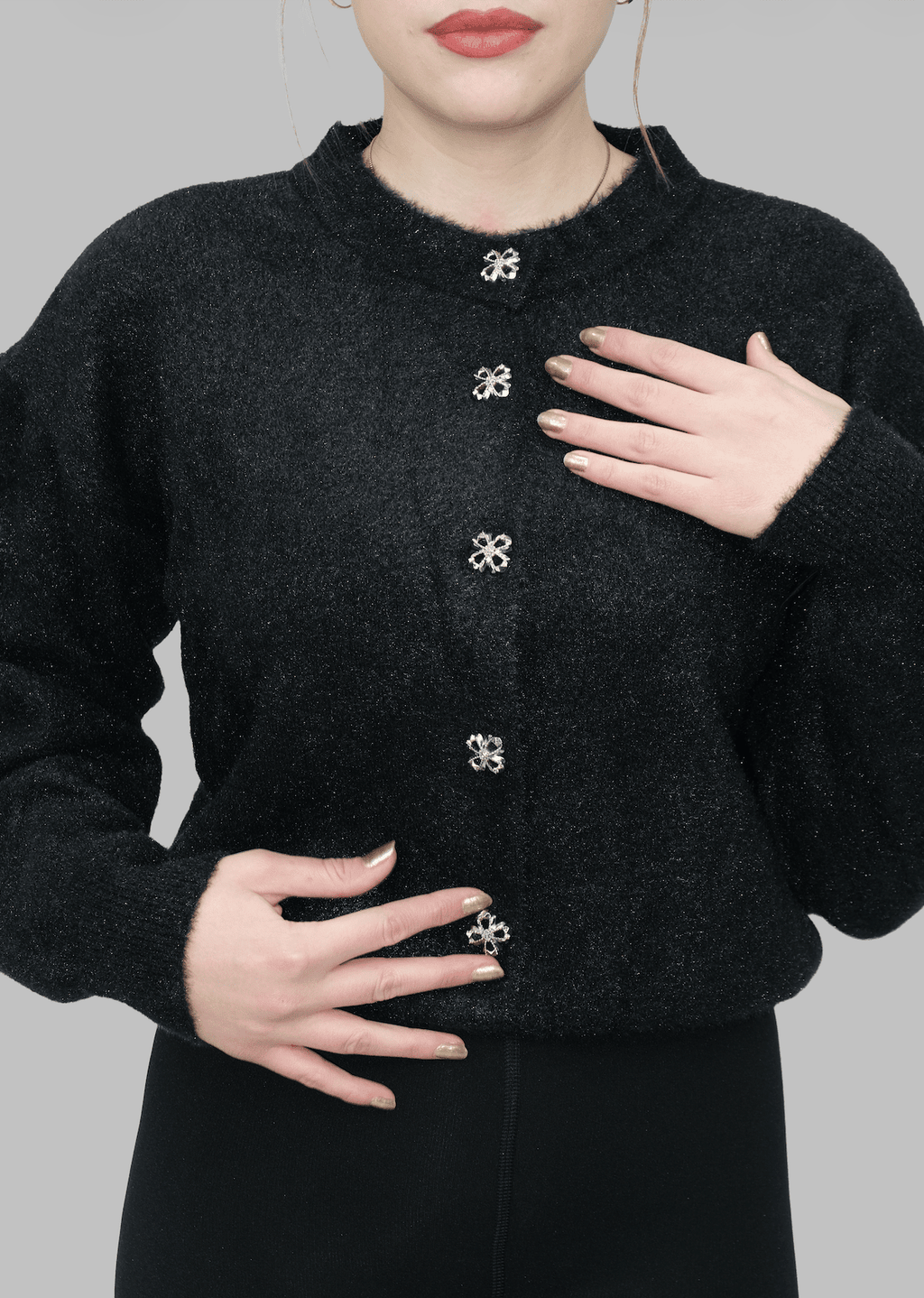 Düğmeli Sakallı Hırka | 509 - Desfita