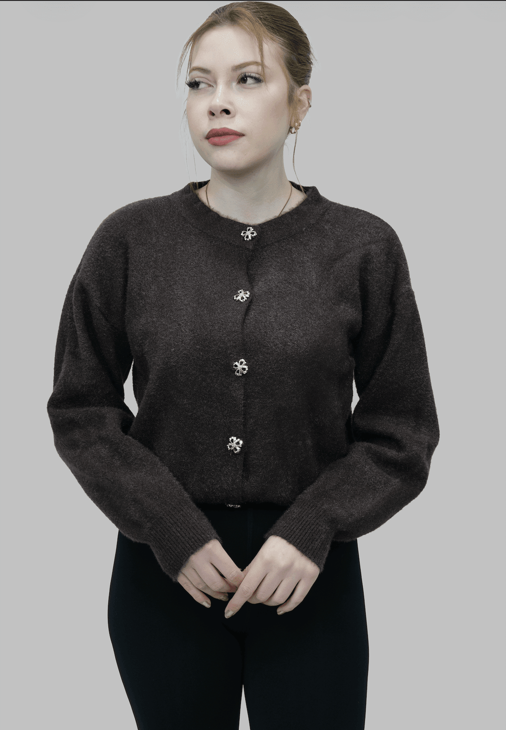 Düğmeli Sakallı Hırka | 509 - Desfita