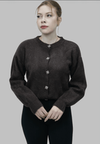 Düğmeli Sakallı Hırka | 509 - Desfita