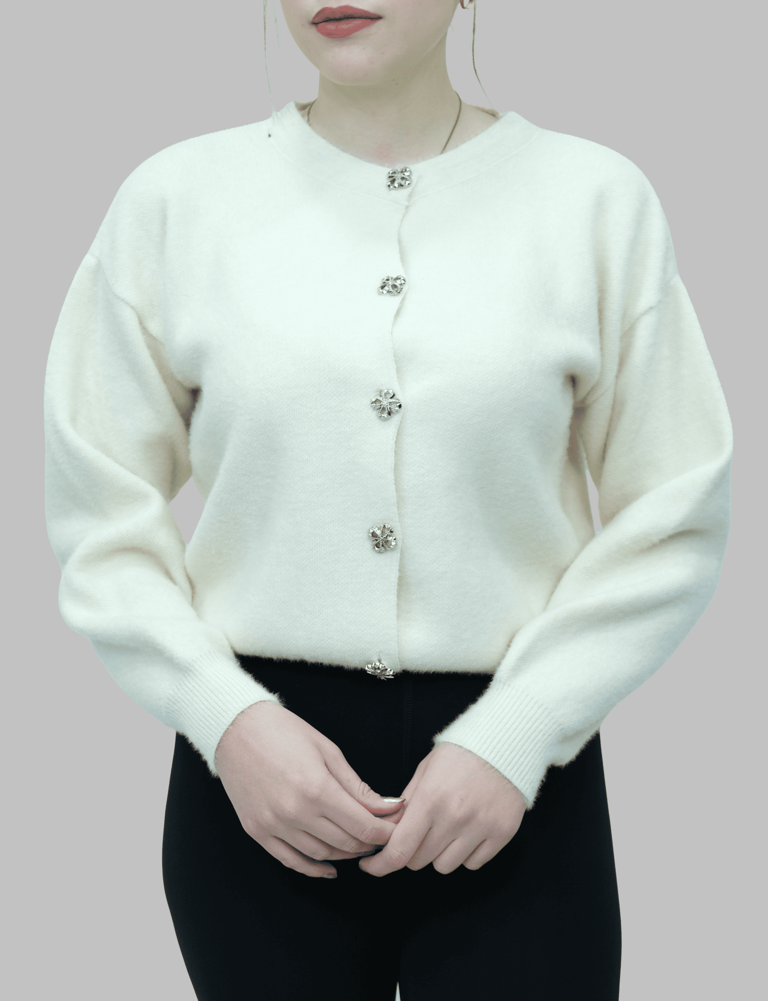 Düğmeli Sakallı Hırka | 509 - Desfita