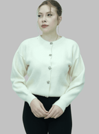 Düğmeli Sakallı Hırka | 509 - Desfita