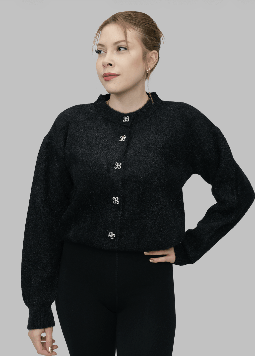 Düğmeli Sakallı Hırka | 509 - Desfita