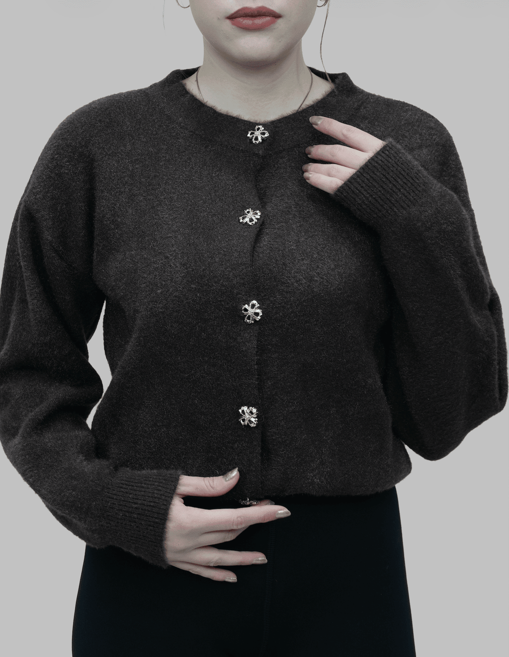 Düğmeli Sakallı Hırka | 509 - Desfita