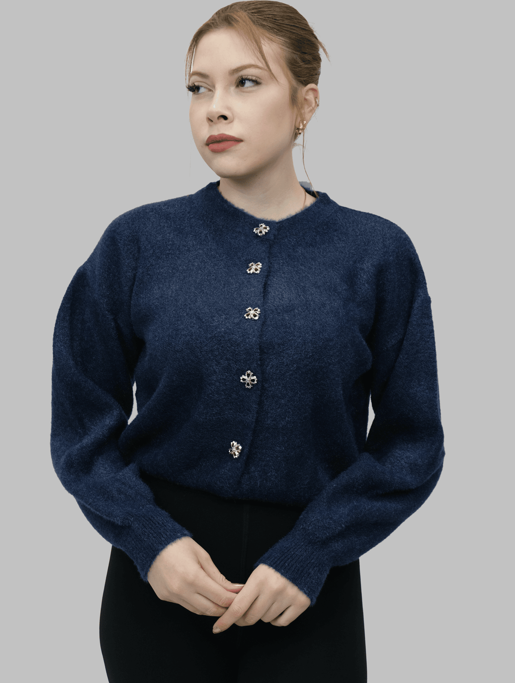 Düğmeli Sakallı Hırka | 509 - Desfita