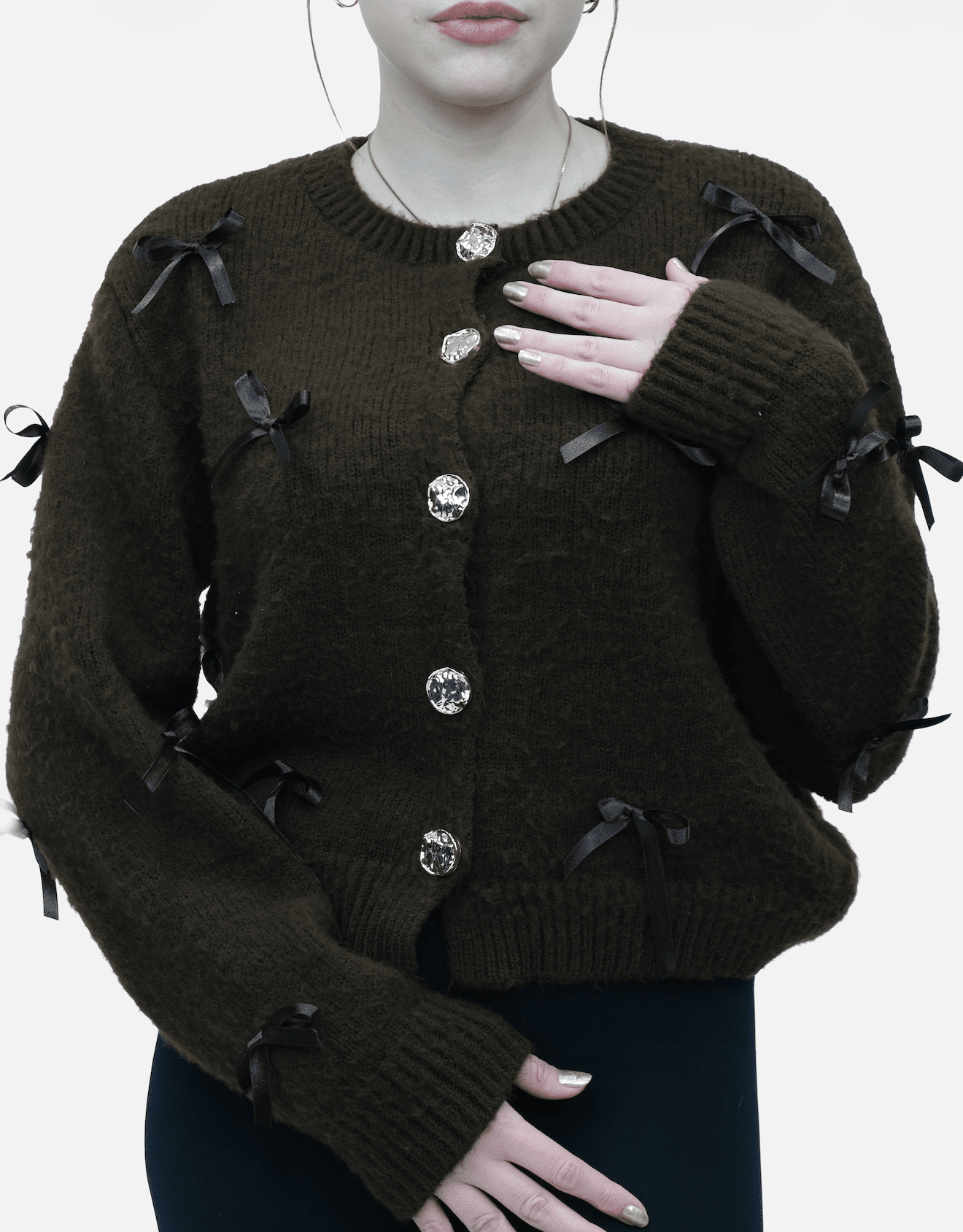 Fiyonk Düğmeli Uzun Kollu Kazak 1570 - Desfita